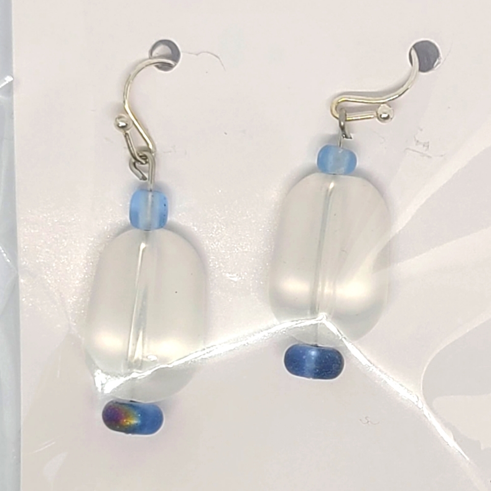🆕️ Smooth Seaglass Earrings A1